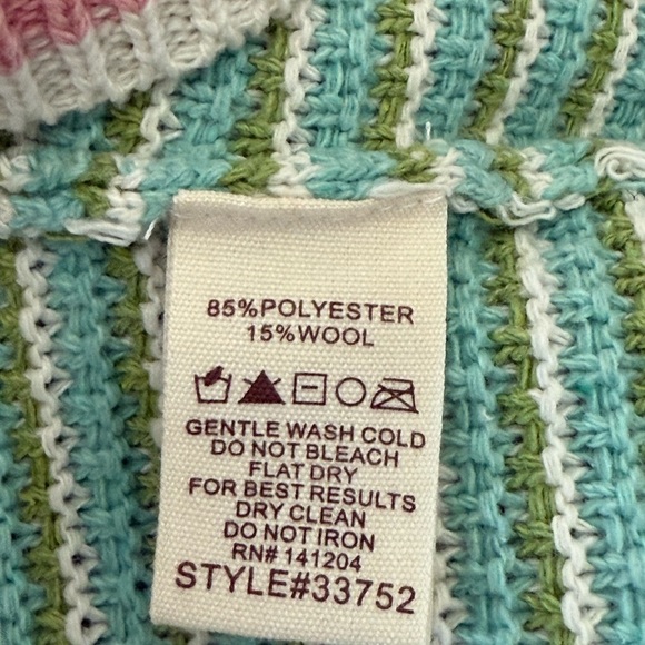 Hem & Thread Striped knit Tank NWT Size Large Crop - Picture 5 of 5